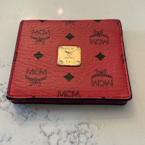 MCM pink mini walllet